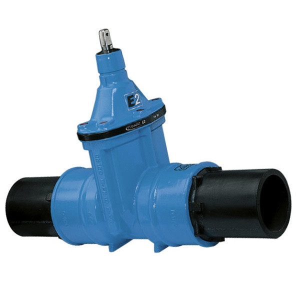 Задвижка HAWLE 4051E2 с ПЭ патрубками DN 100/110 PN 10