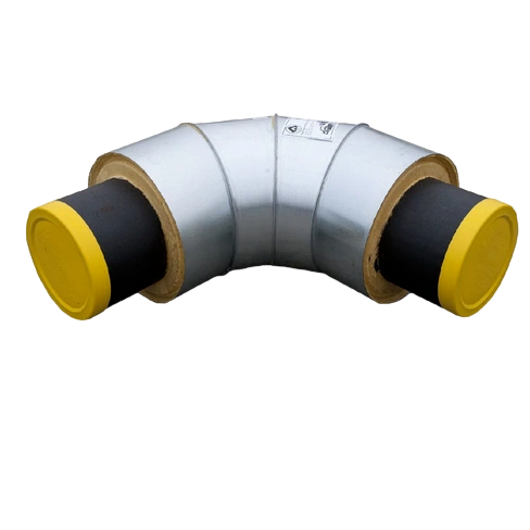 Отвод стальной в изоляции ППУ-ОЦ 45 градусов 720х8,0/900