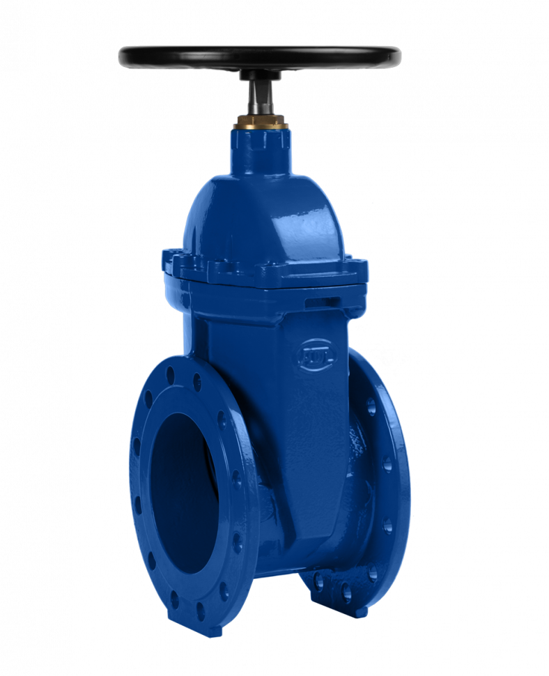 Задвижка фланцевая ГРАНАР KR11 DN 200 PN 10 чугунная с обрезиненным клином KR11.02.200.10 Ф/Ф