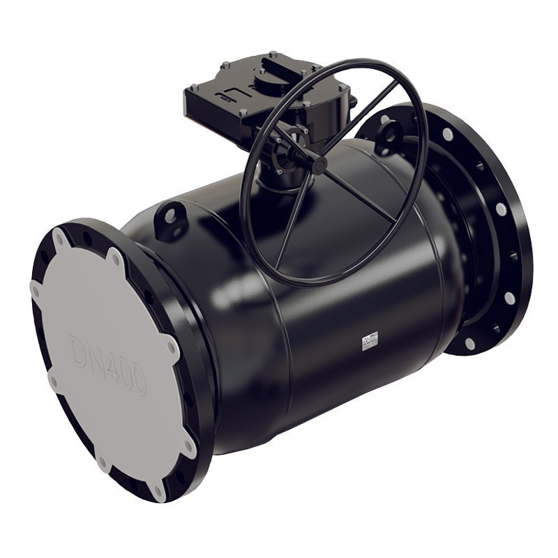 Кран шаровой ALSO КШ.Ф.П.Р.600.16-01 с редуктором полнопроходный фланцевый Ду 600 Ру 16