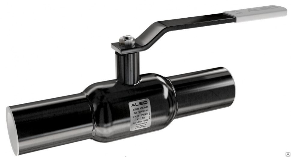 Кран шаровой ALSO КШ.П.065.25-01 стандартнопроходный под приварку Ду 65 Ру 25