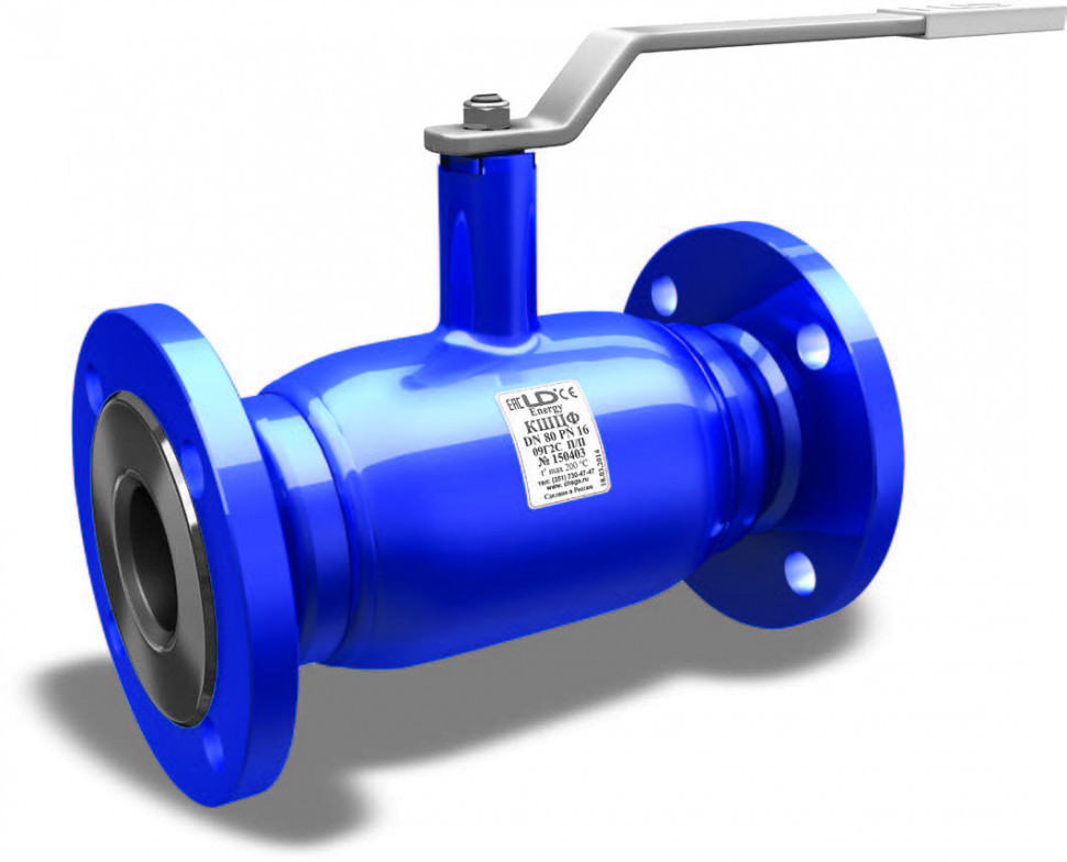 Кран шаровой LD КШЦФ Energy 065.025.П/П.03 полнопроходный фланцевый Ду 65 Ру 25