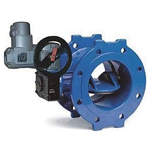 Затвор дисковый фланцевый AVK 756a с двойным эксцентриситетом с электроприводом AUMA SA 7.6/F14 DN 450 PN 16