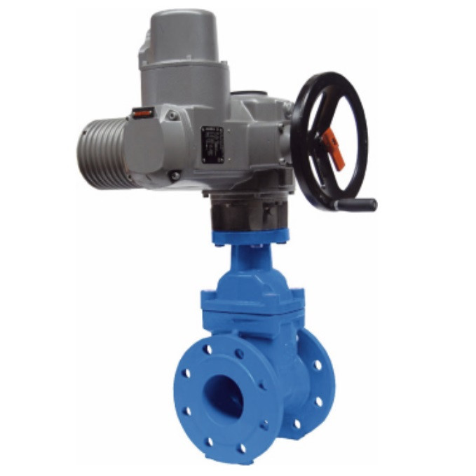 Задвижка F5 с э/приводом AUMA EN-GJS-400-15 350 PN10 SA 14.6 JAFAR 2902