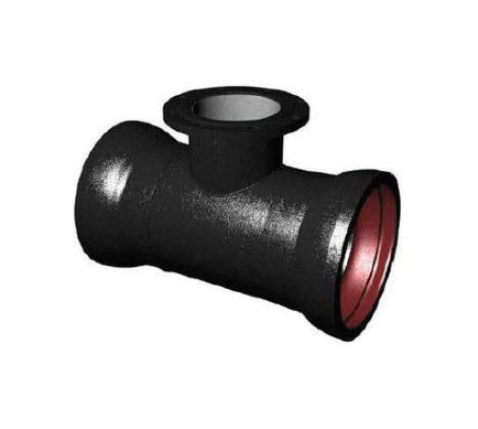 Тройник чугунный раструб-фланец ВЧШГ ТРФ Ду 350х100