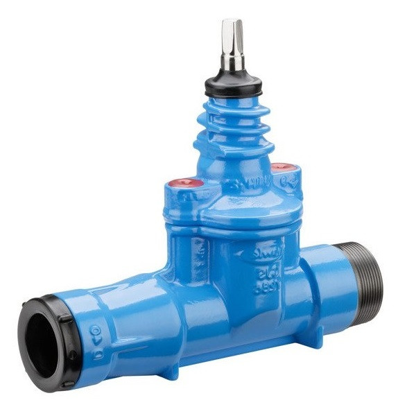 Вентиль для домового ввода Hawle 2800 чугун с вн.р/н.р 6/4"/50